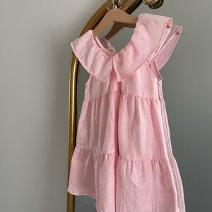 Zara Pink Ruffled Kids Dress